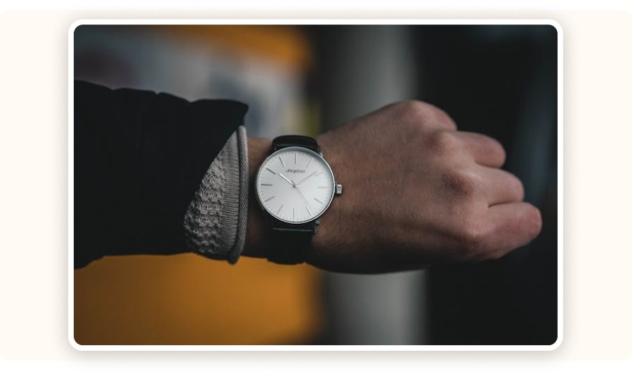 Watch worn on the wrist