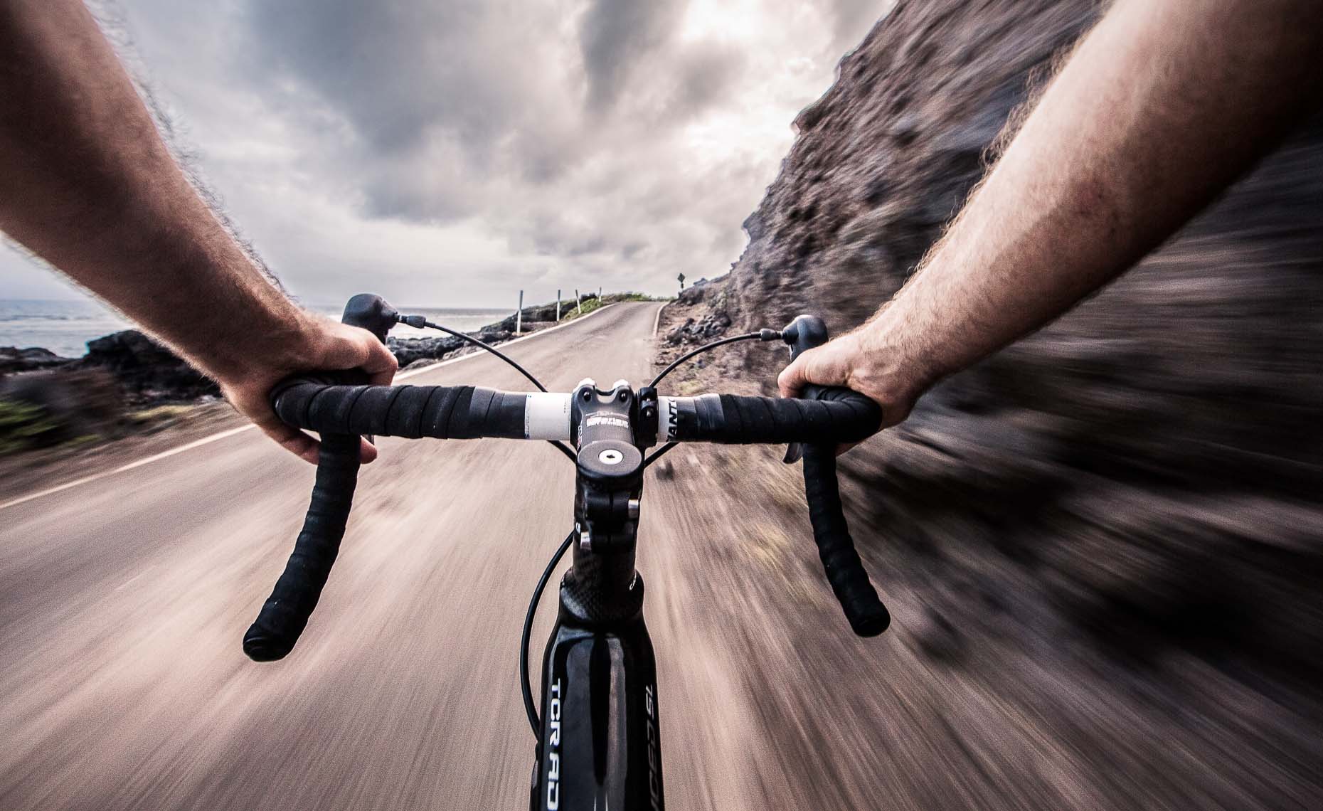 POV of a cyclist