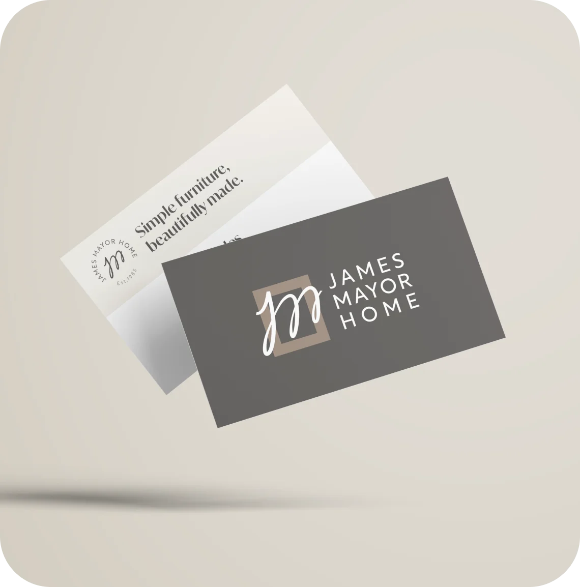 James Mayor Home business card design