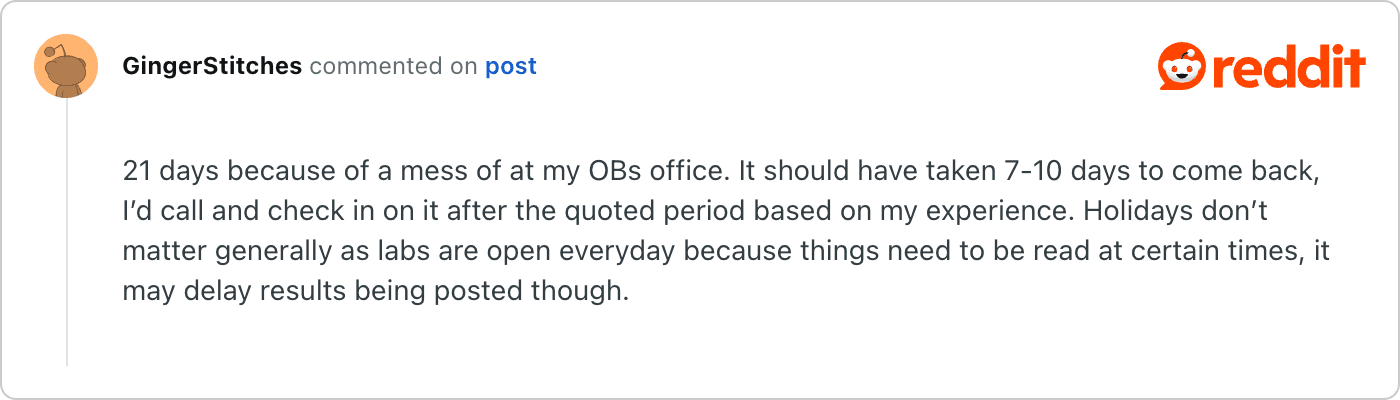 Post on Reddit