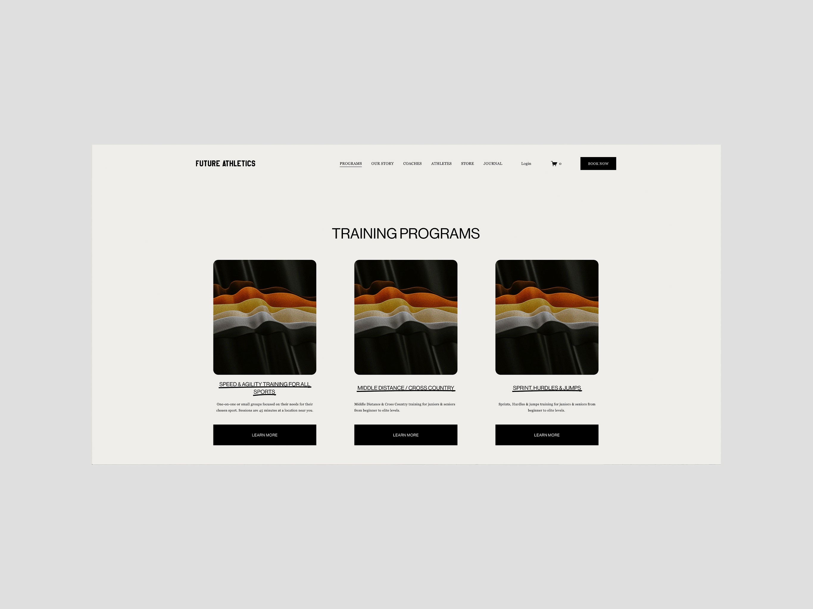 Marketing, strategy, web design and content for Future Athletics