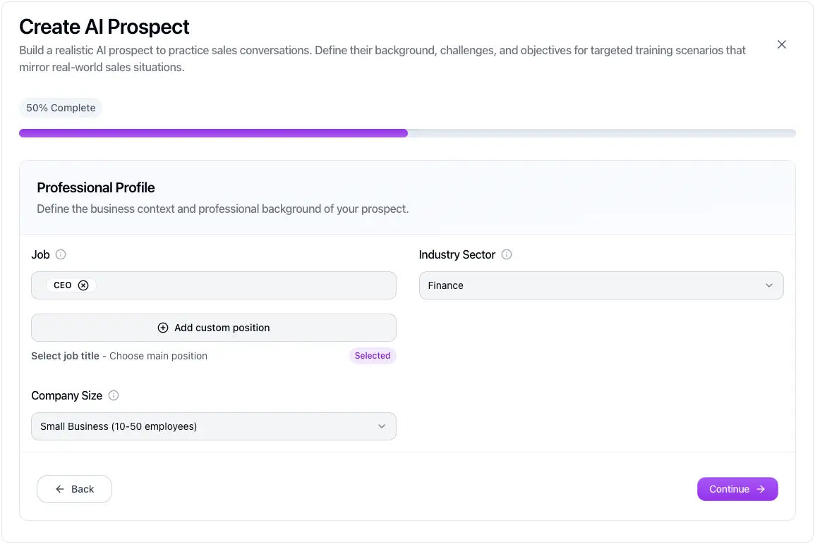 Kendo Custom Prospect Builder 