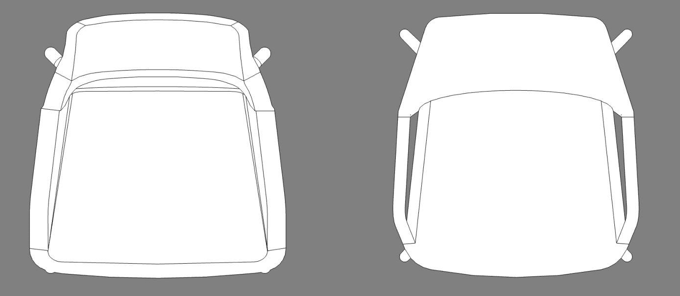 Revit plan view showing original and reworked chairs.