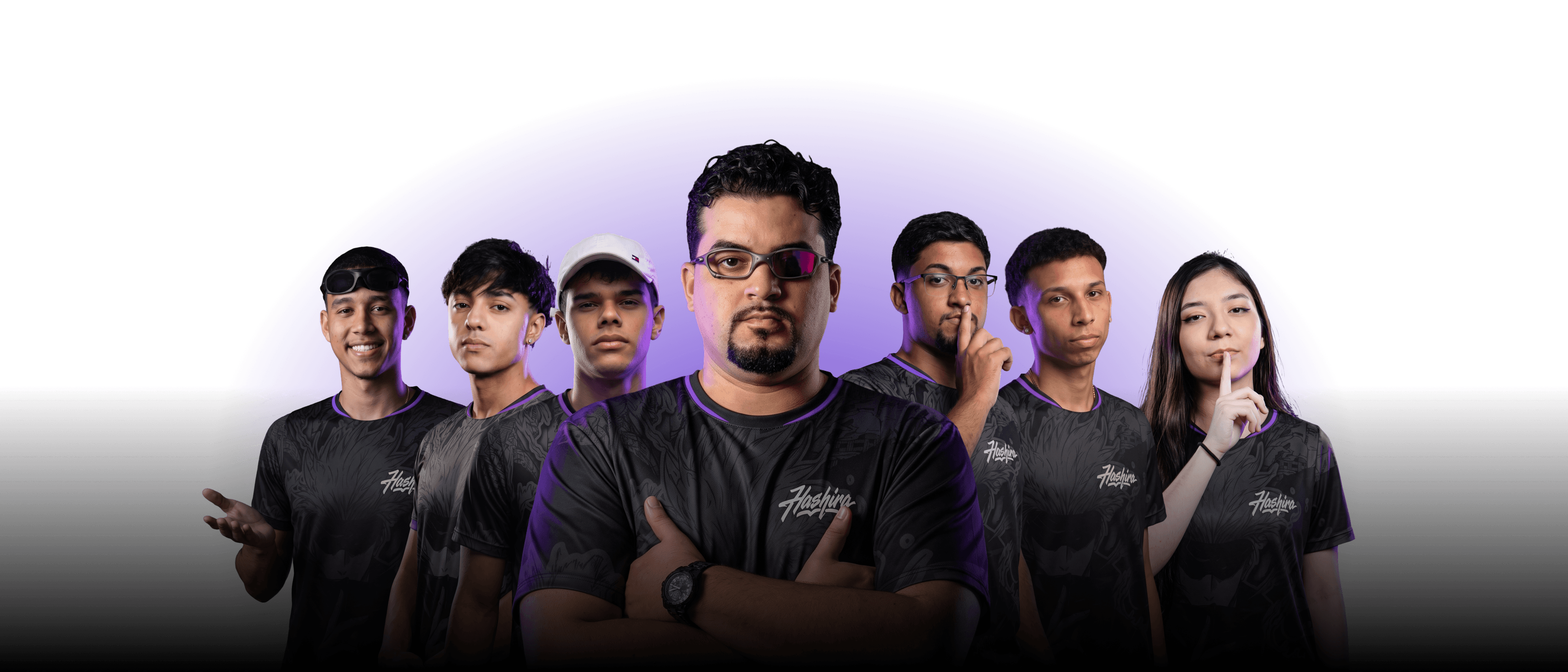 Tela com influenciadores da Hashira.