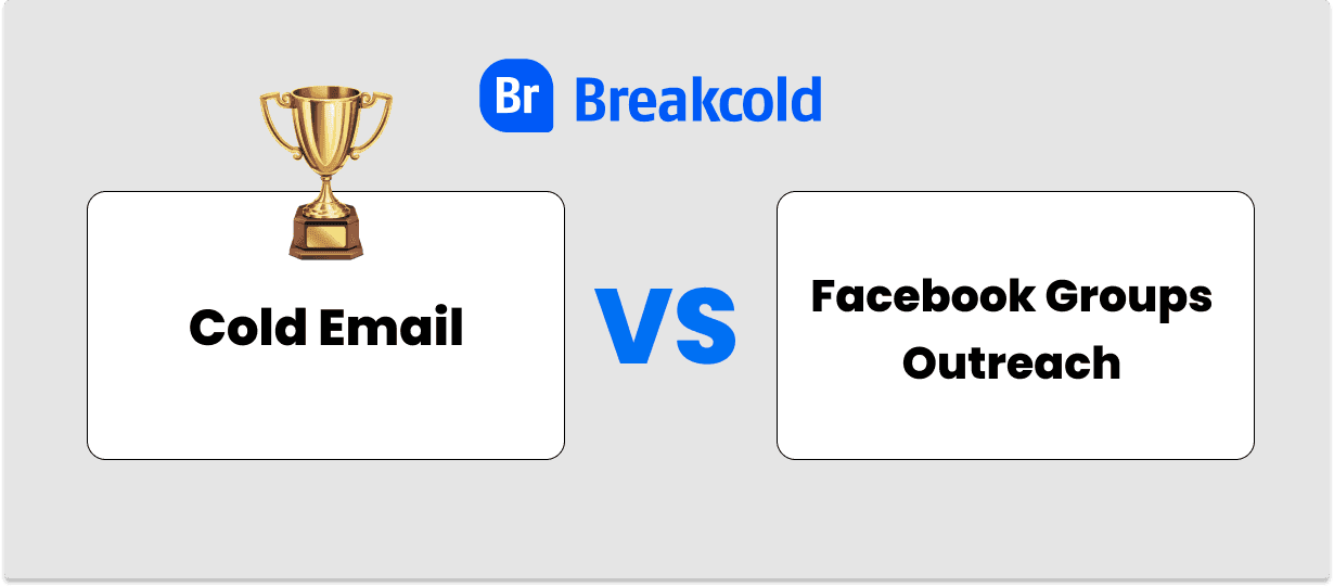 Alternative au cold email contre la prospection des groupes Facebook | Breakcold