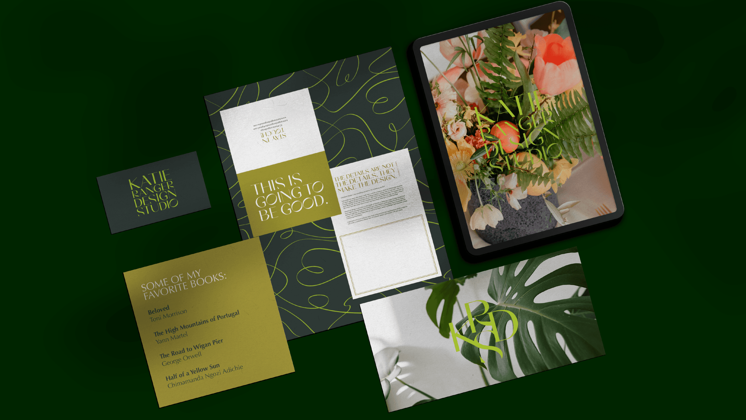 Katie Ranger Design Studio identity and collateral