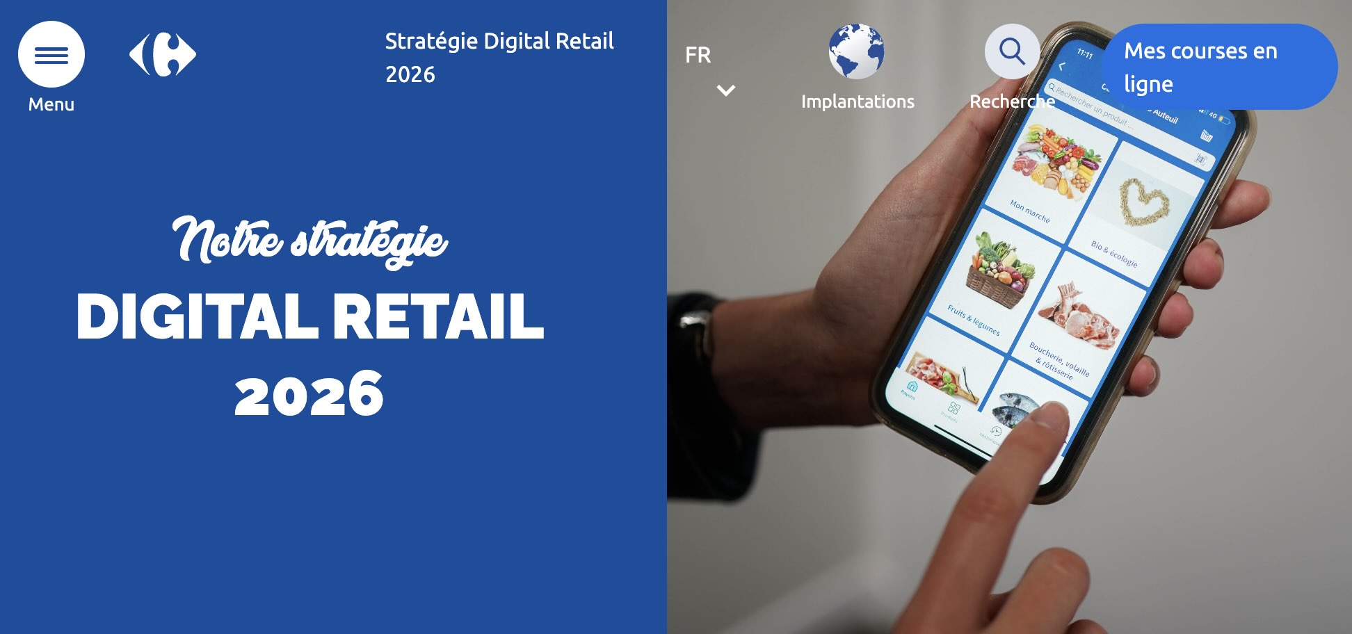 Stratégie digital retail de Carrefour