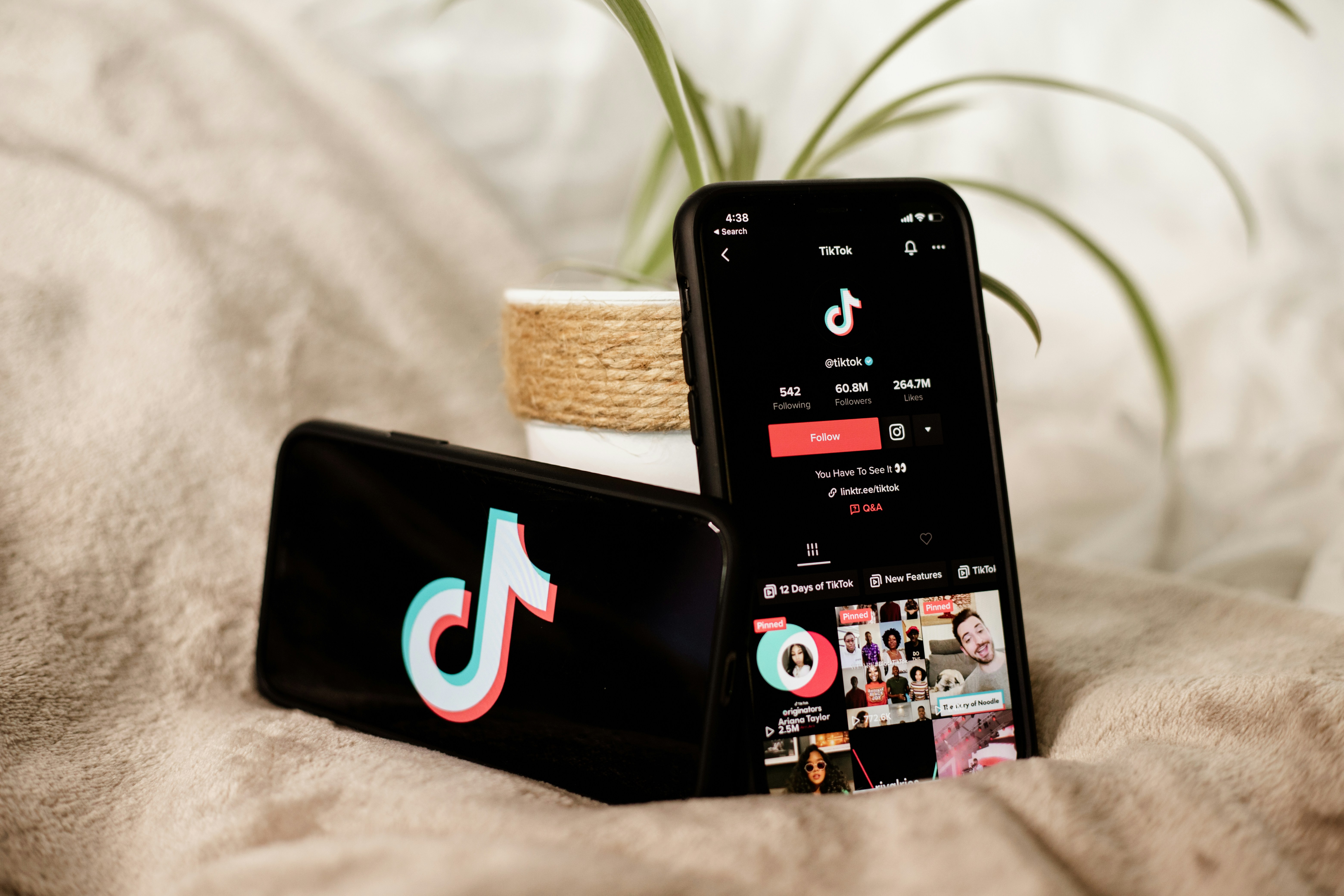 tiktok app opened on bed - How To Add Captions On Tiktok