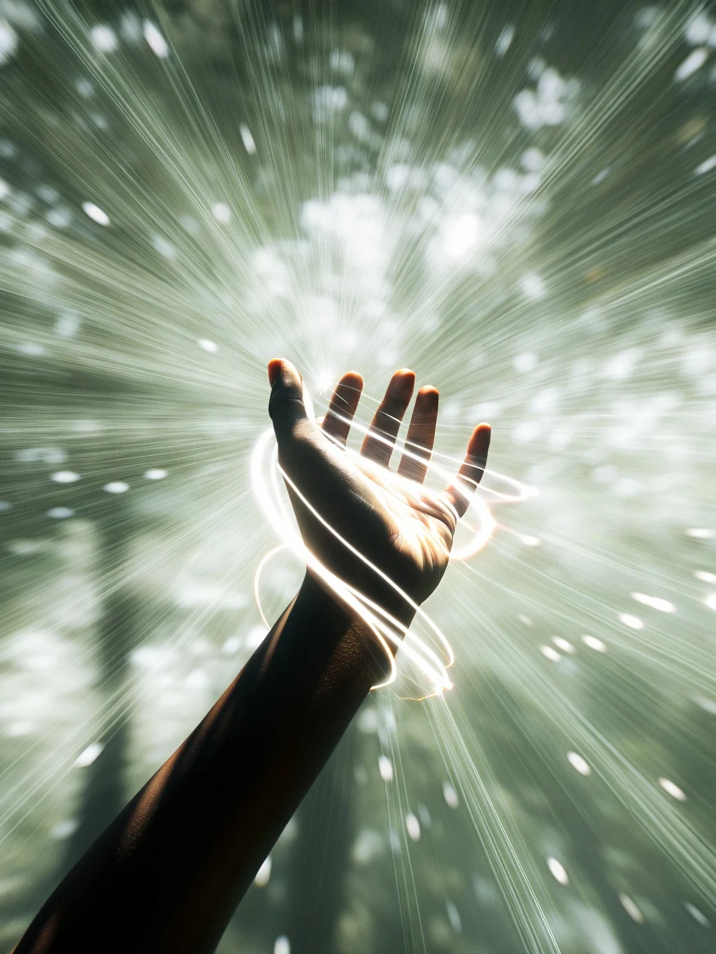 Mano di Luce in un trattamento olistico di Pranic Energy Healing con Giacomo Tropea