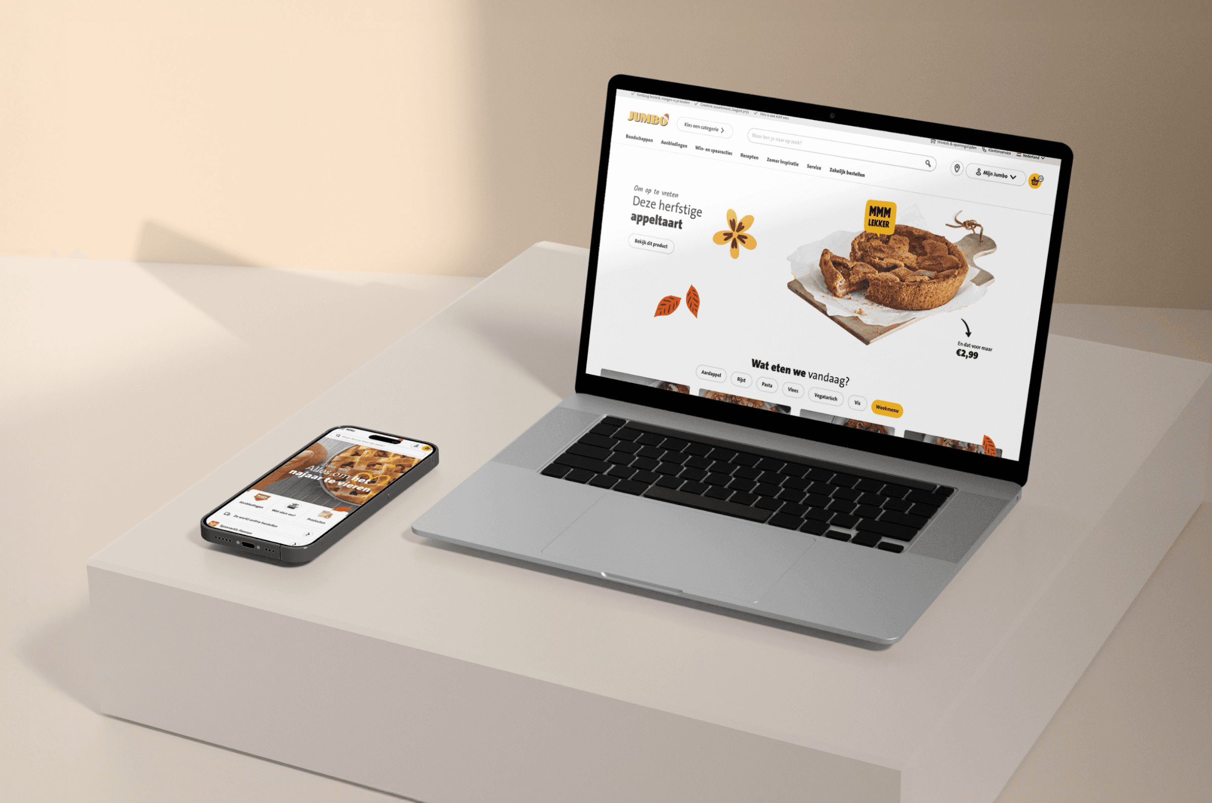 Mockup of redesign homepage jumbo