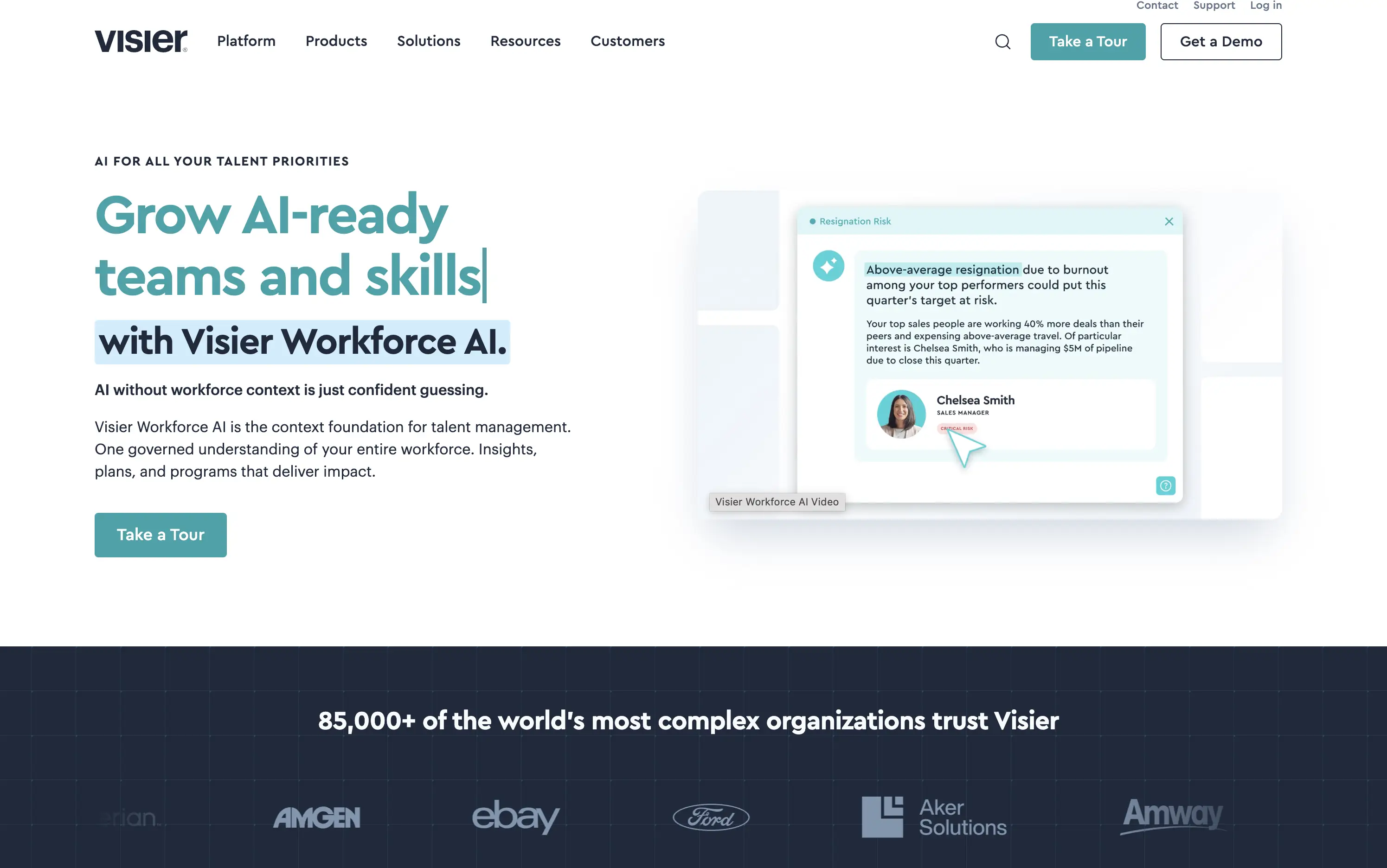 Visier Homepage