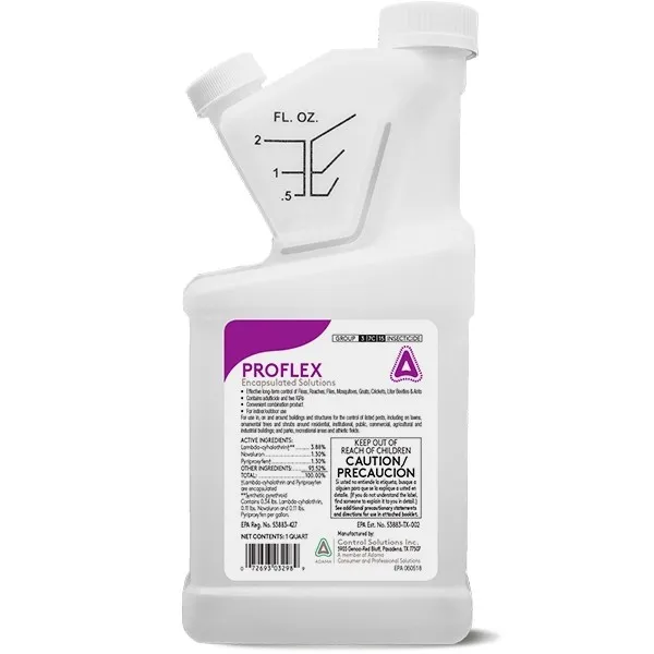 Container of liquid cleaning solution with detailed label and instructions for use.