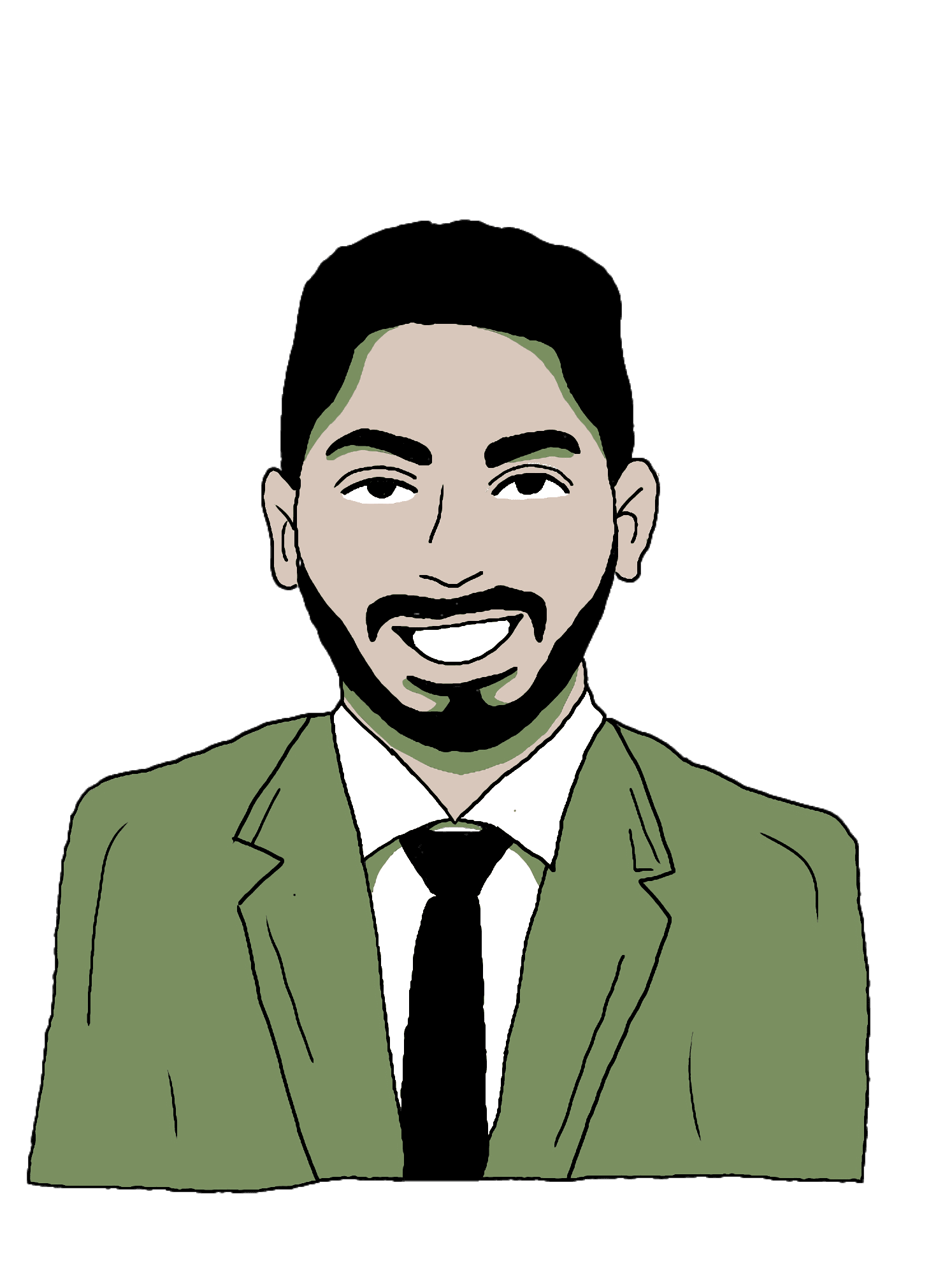 An illustration of Sachin Panicker