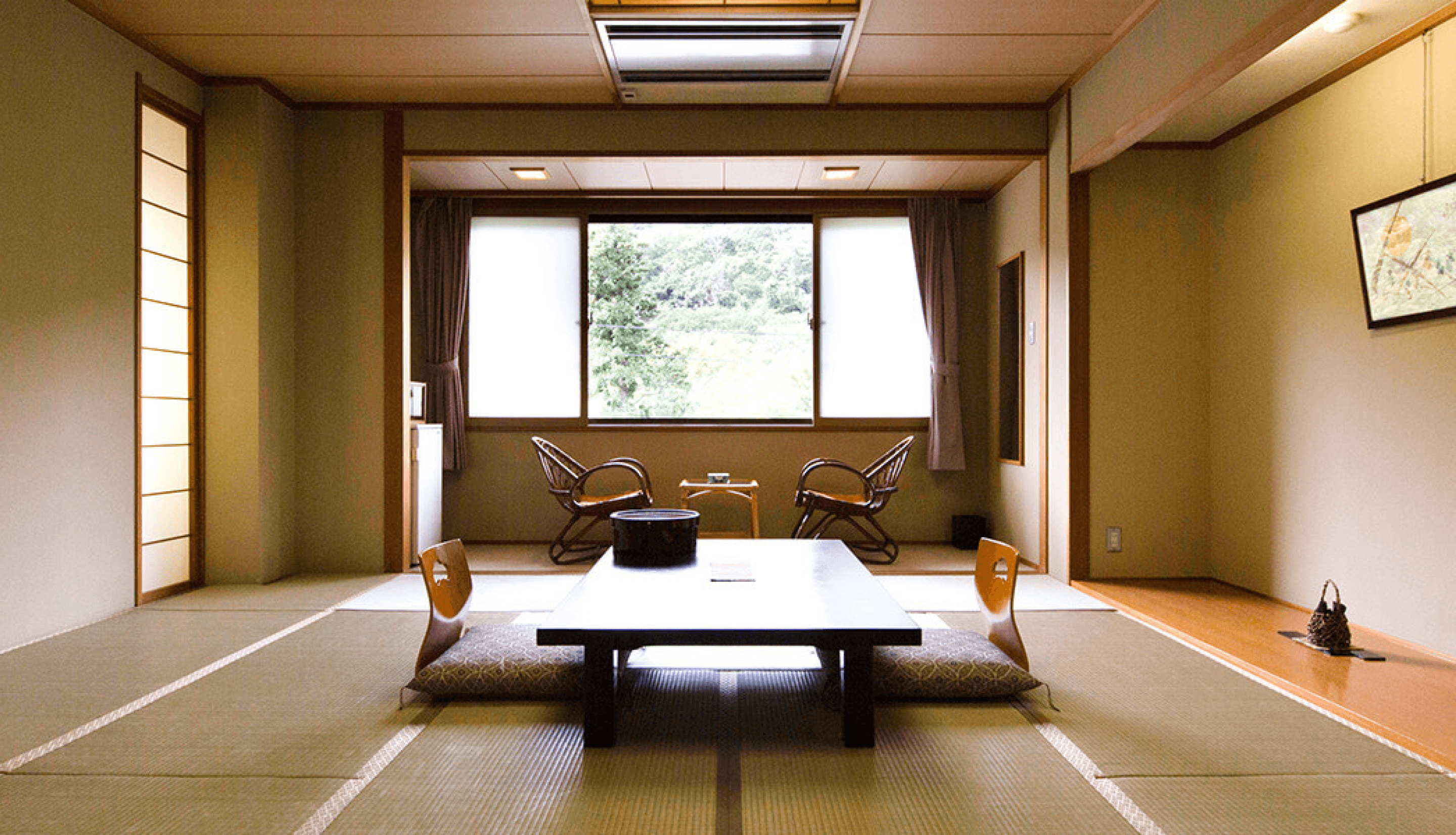 A low table on a tatami mat