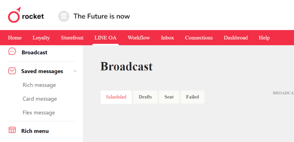 Rocket Loyalty CRM Log in