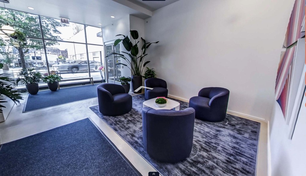 Resident lobby at Catalyst Apartments West Loop Chicago