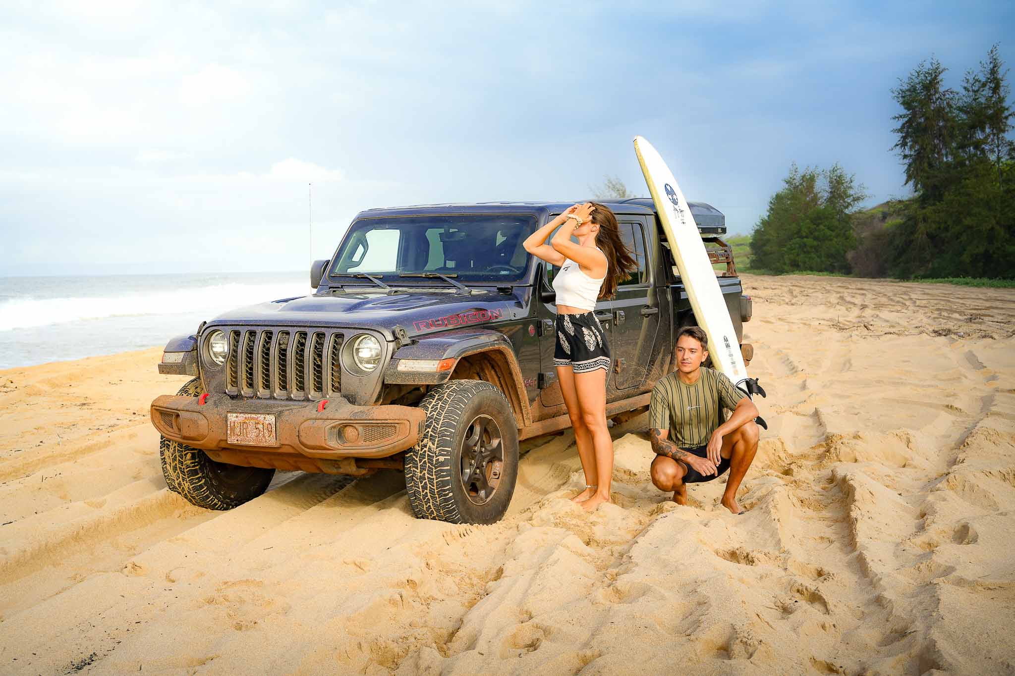 hawaii road drone camping nico eli surf