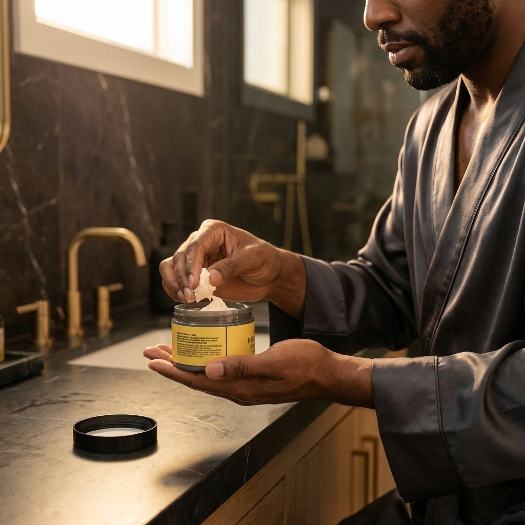 Exfoliating face wash for men by Gods and Mony