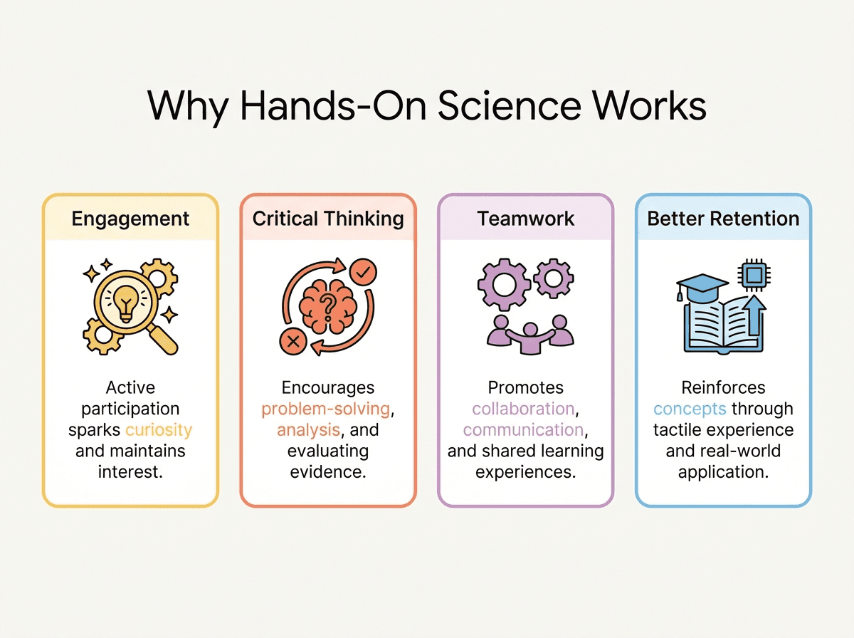 Infographic: why hands-on science works