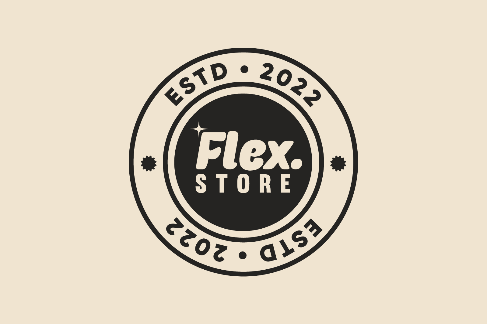 Flexstore logo stamp