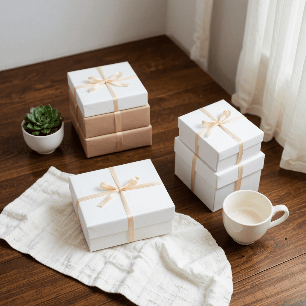 product photography of gift box