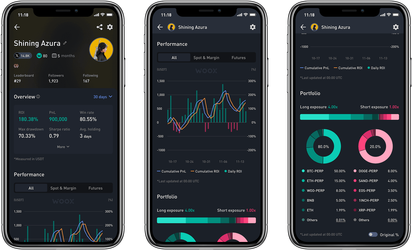 WOO X Earn web & mobile app