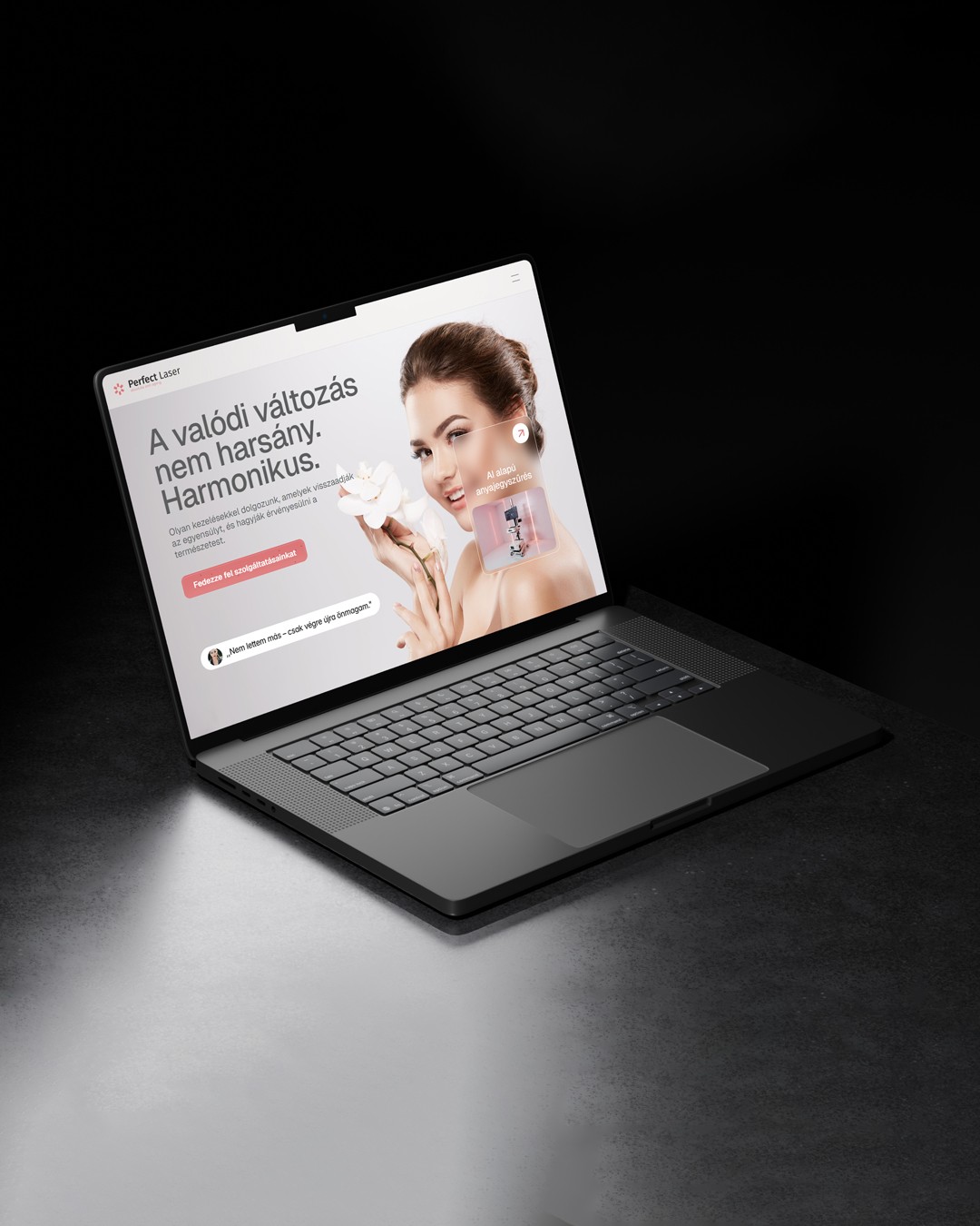 anti aging klinika weboldal látványterv