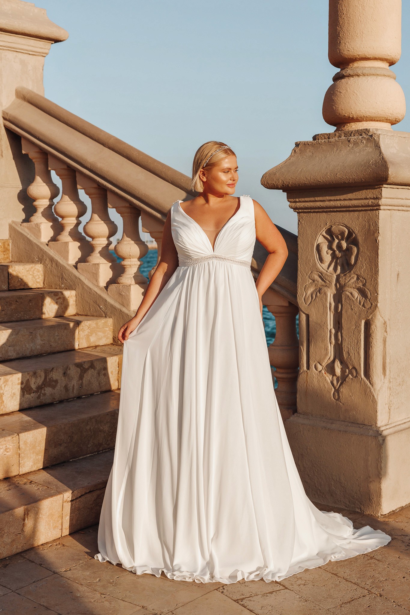 Brautkleid für Schwangere in Plus Size
