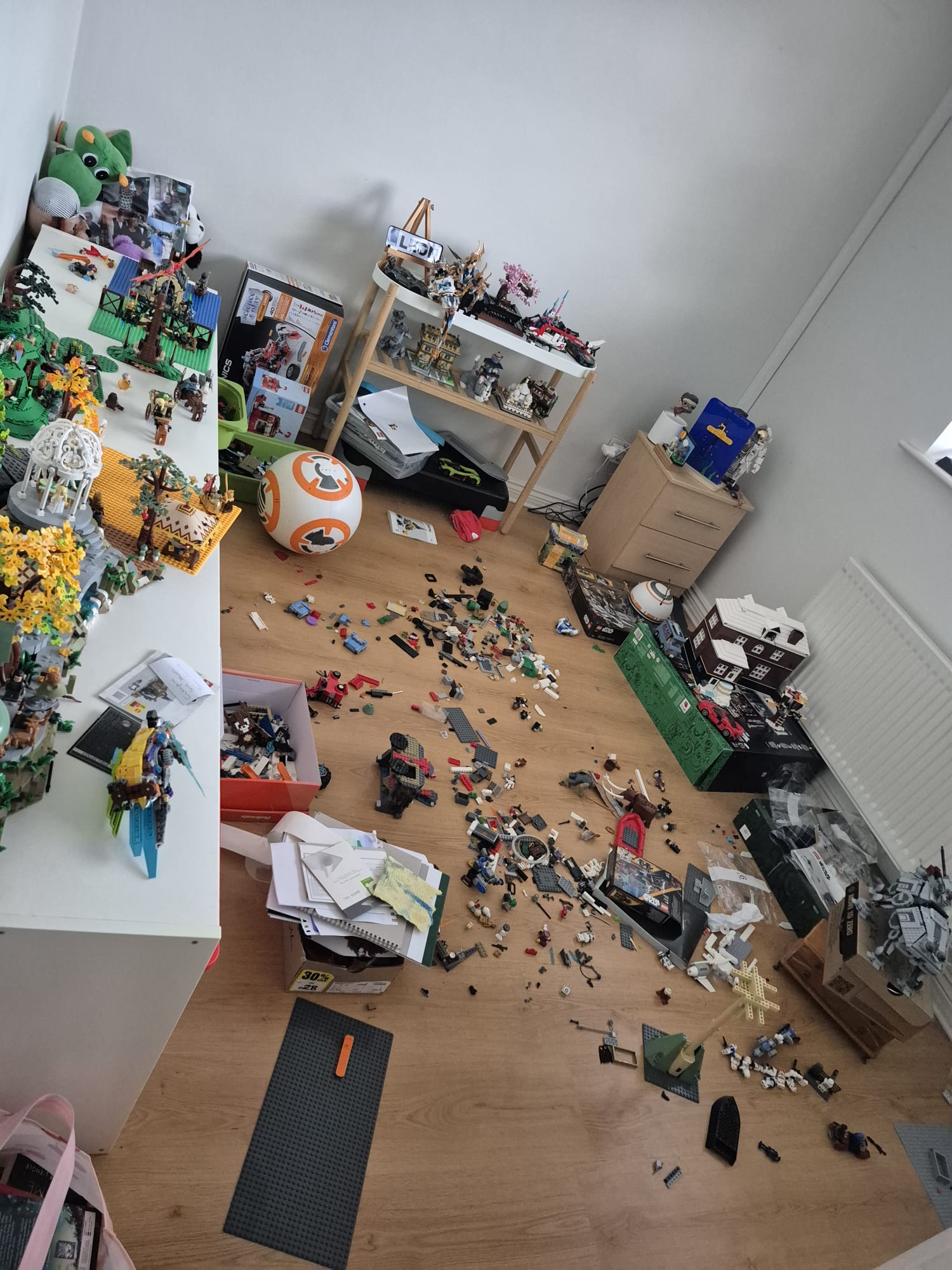 Photo of messy lego room