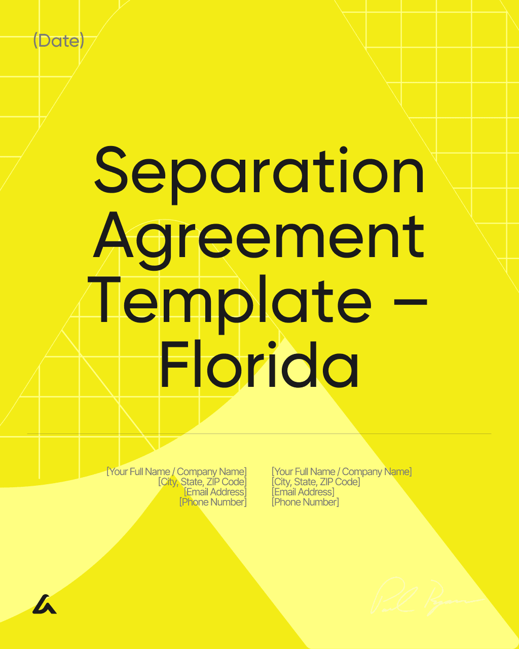 Separation Agreement Template – Florida