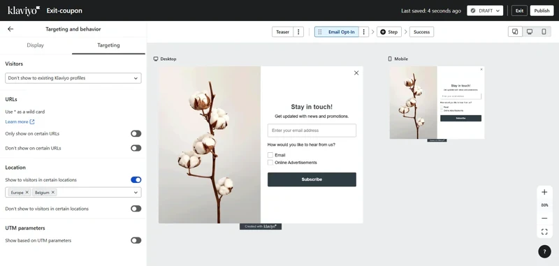 Klaviyo-targeting_options