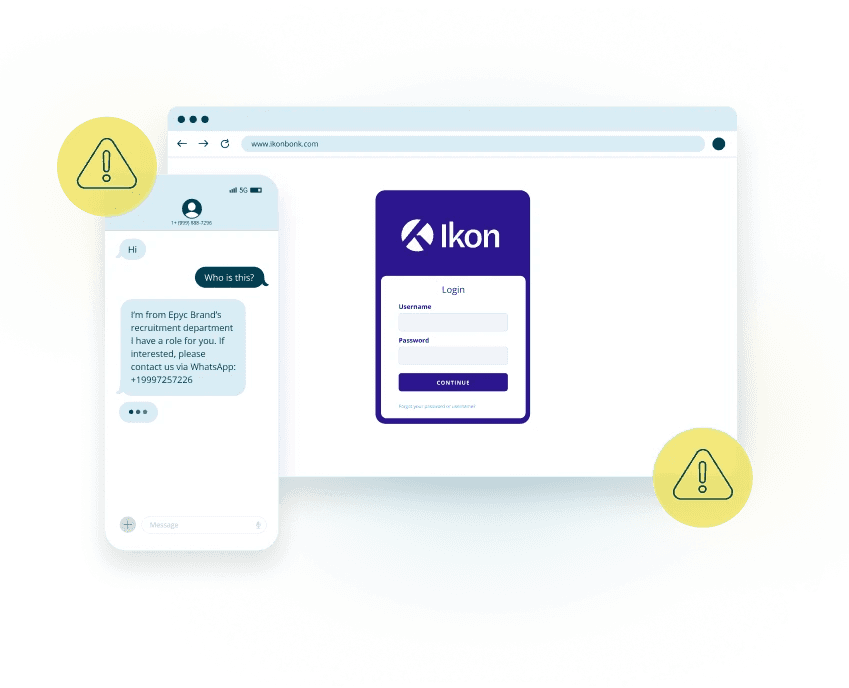Threat detected via conversation