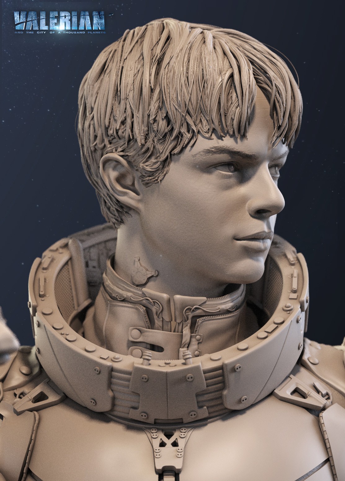 Additional view of the sculpted piece