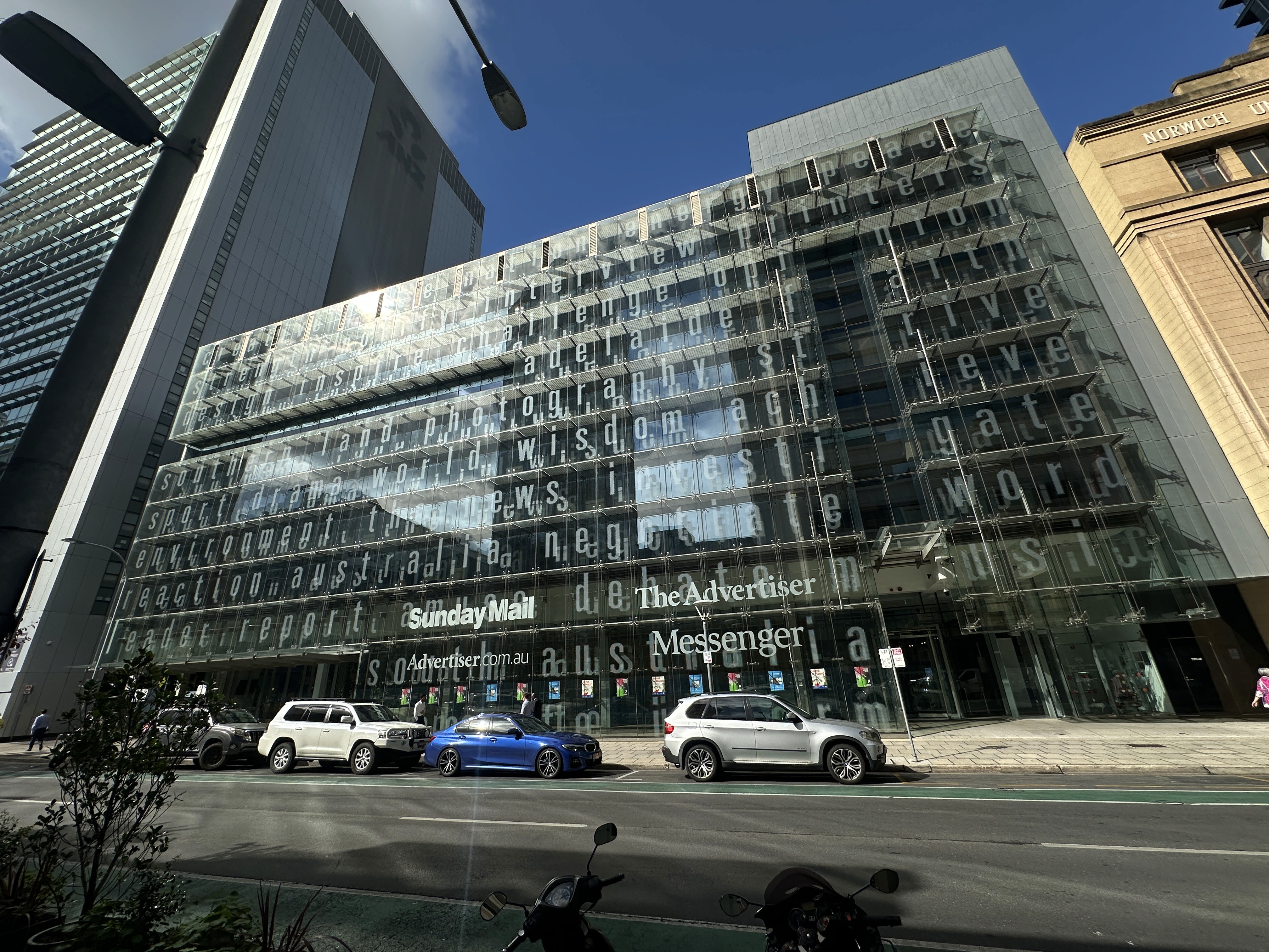 Commercial office building known as The Advertiser in Adelaide
