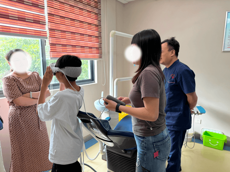 Talking with patient's parent