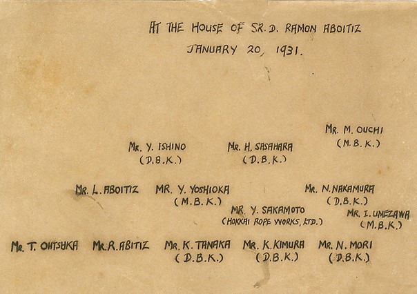 Ramon and Luis with Japanese associates 1931 caption.jpg