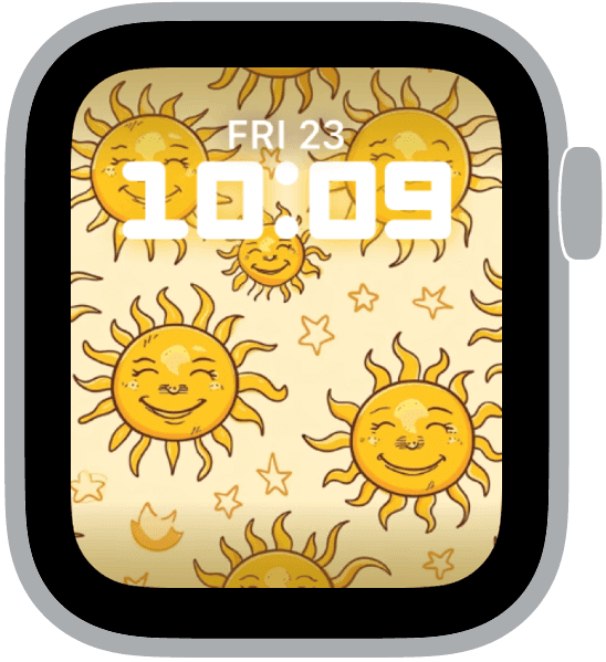 an apple watch face from the summer patterns 2024 collection