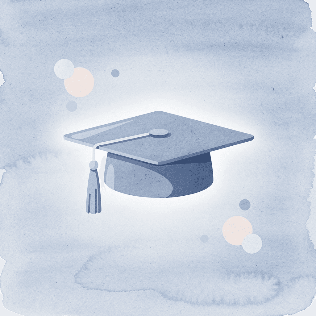 Graduation cap icon representing academic advantages