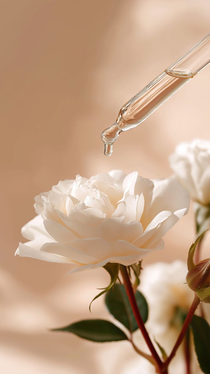 ICONIC Beauty -A Pipette and a white flower