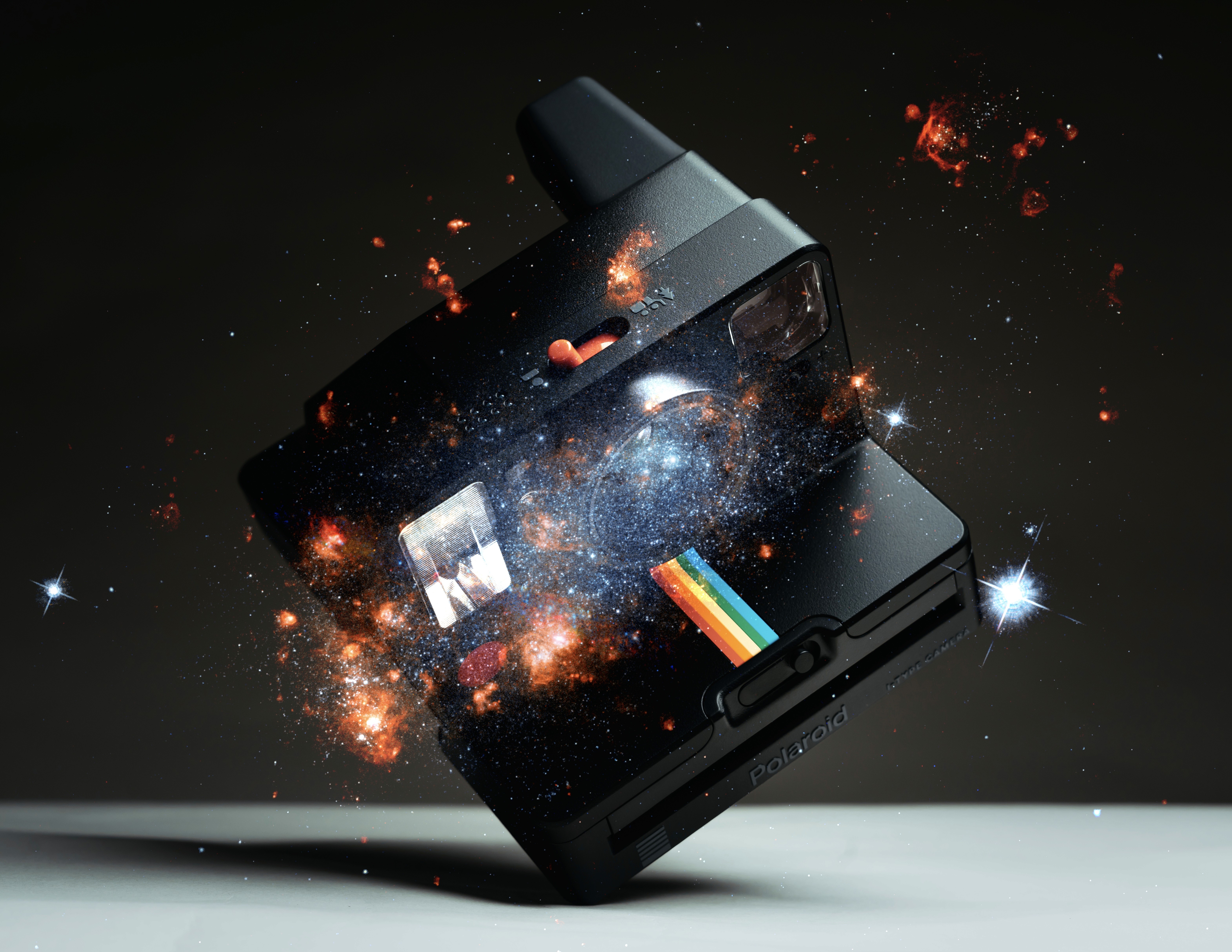 Floating Polaroid Product Shot