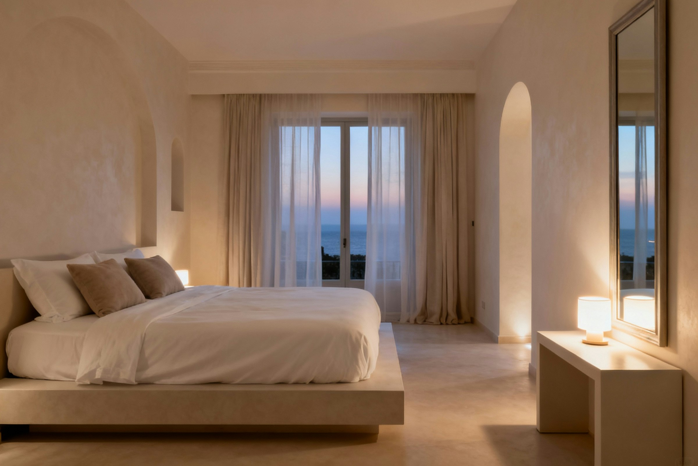 Dormitor la comandă – pat, noptiere și dulap integrate, finisaje premium Iași