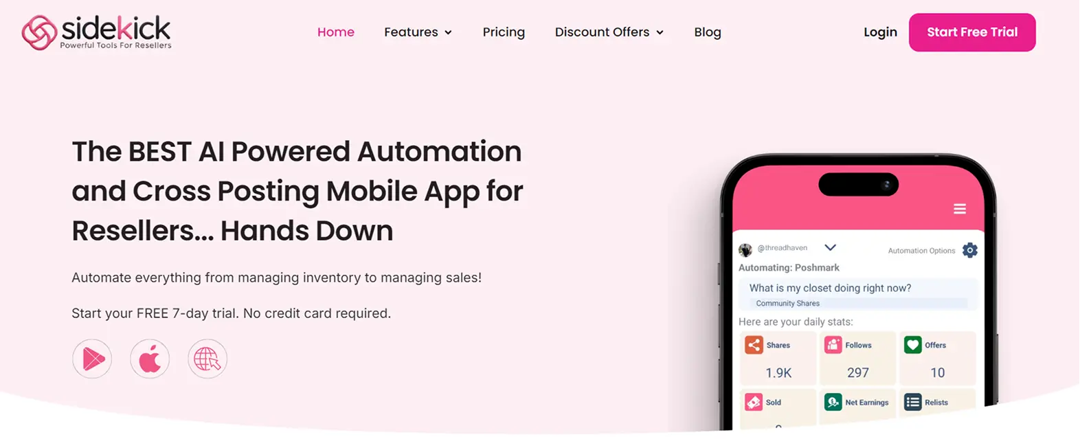 Sidekick Homepage