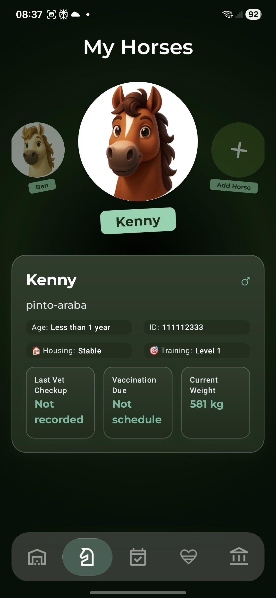 Pferdeprofil - ManeMap Pferde app für beginners