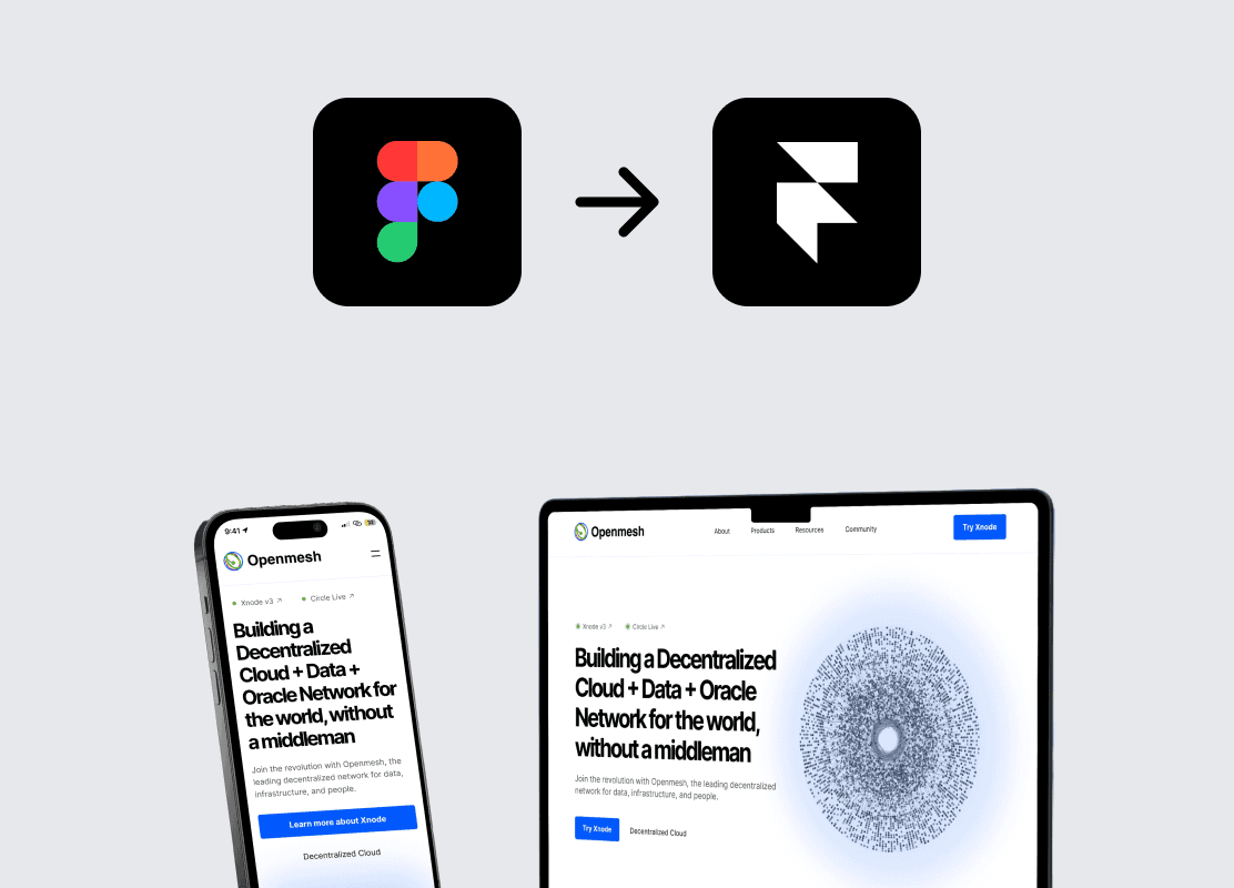 Thumbnail image for my Figma-to-Framer conversion service.