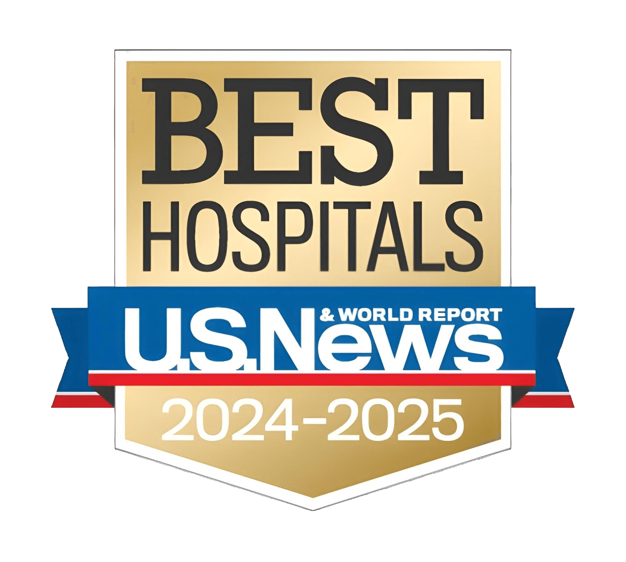 U.S. News top 5 hospital 2024–2025 badge