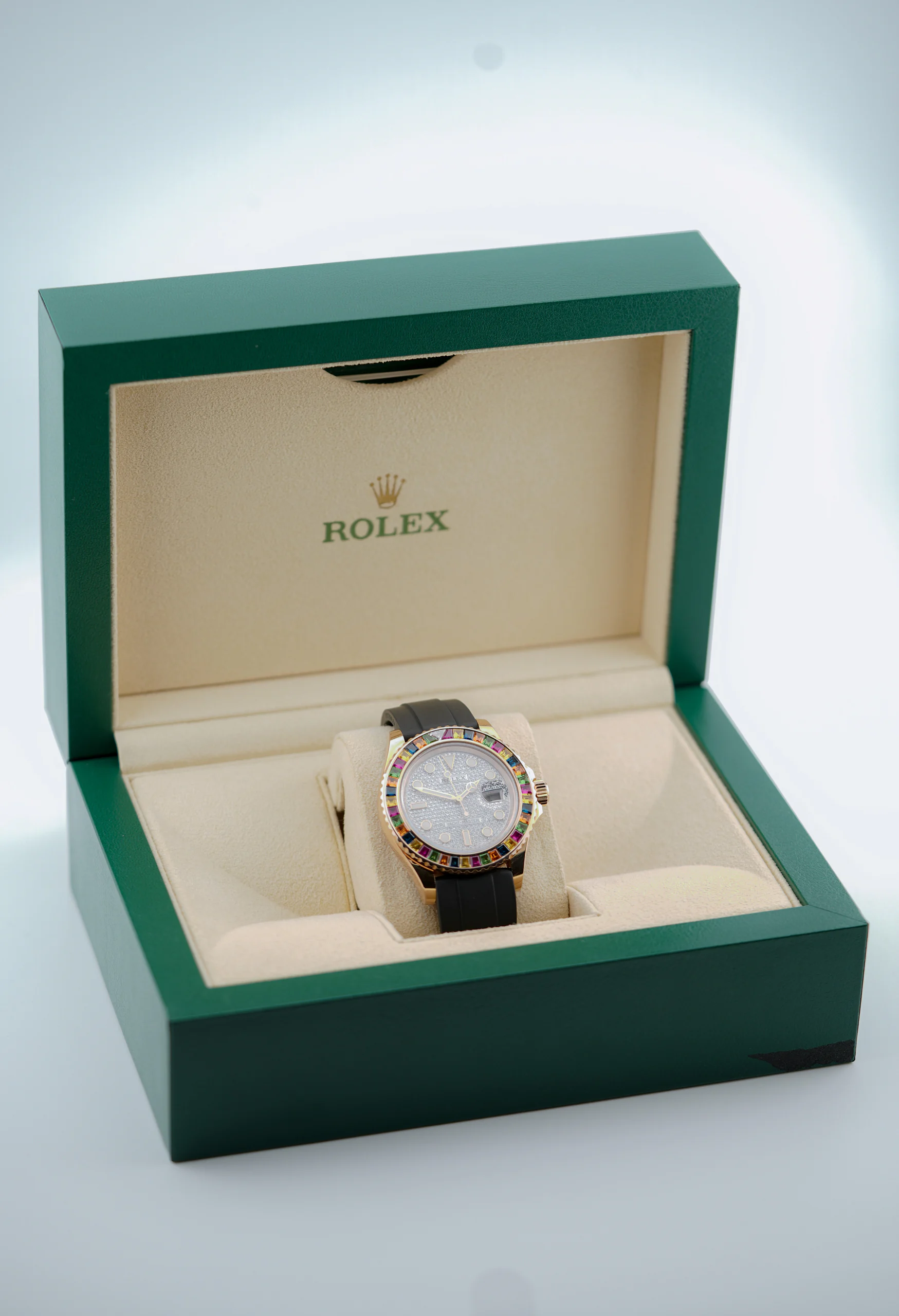 Rolex Yacht-Master Tutti Frutti 116695SATS in a presentation box