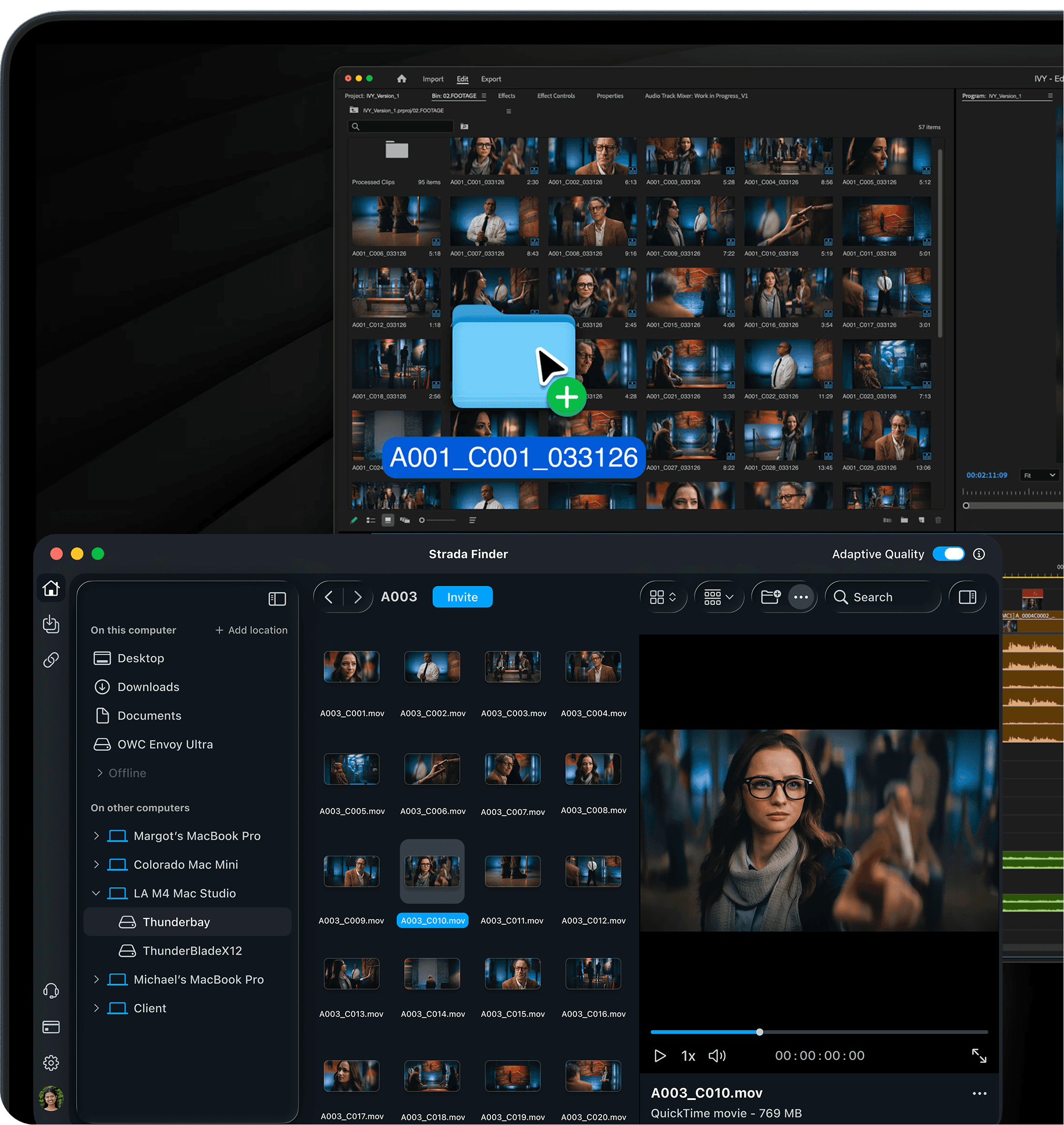 An image of Freelio's project ui