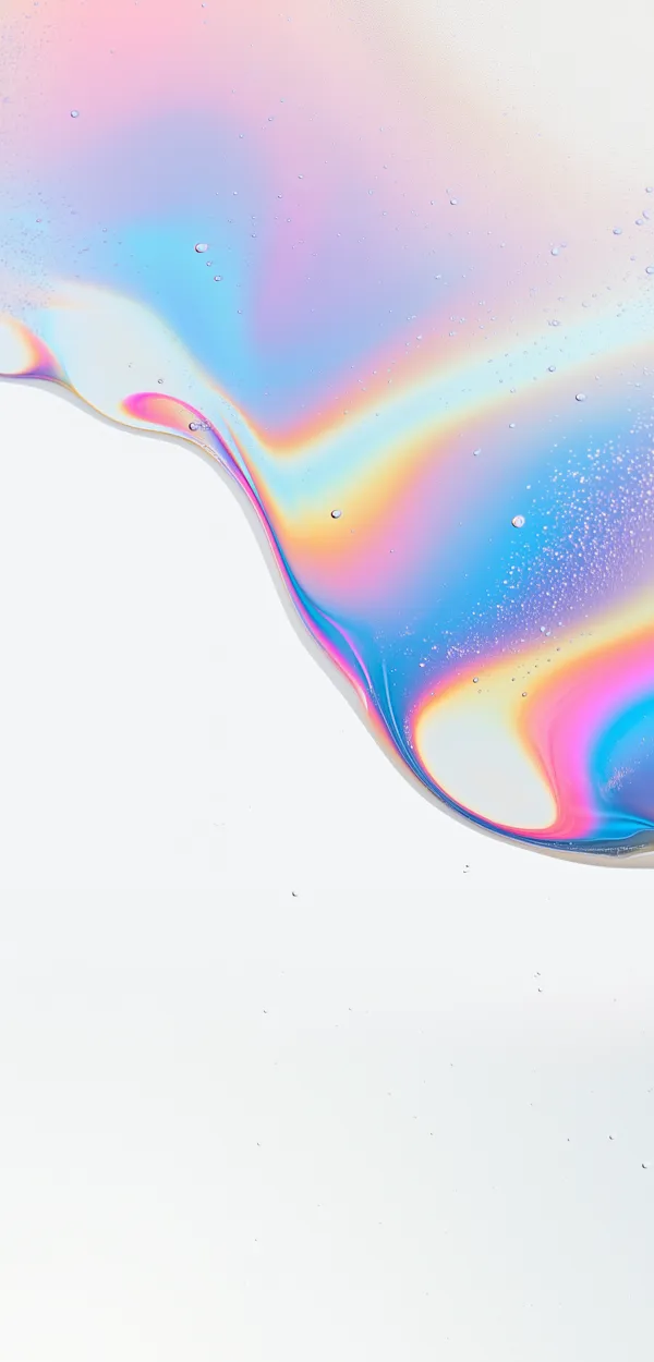 colorful liquid droplet