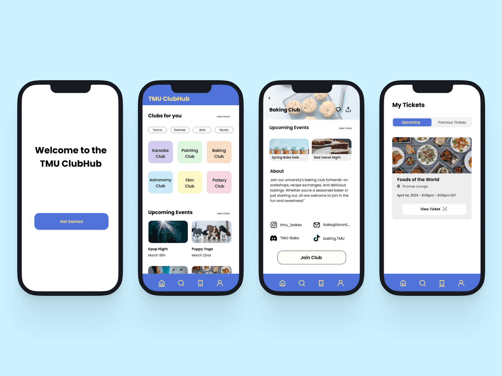 Mobile views presenting a chat and a map view