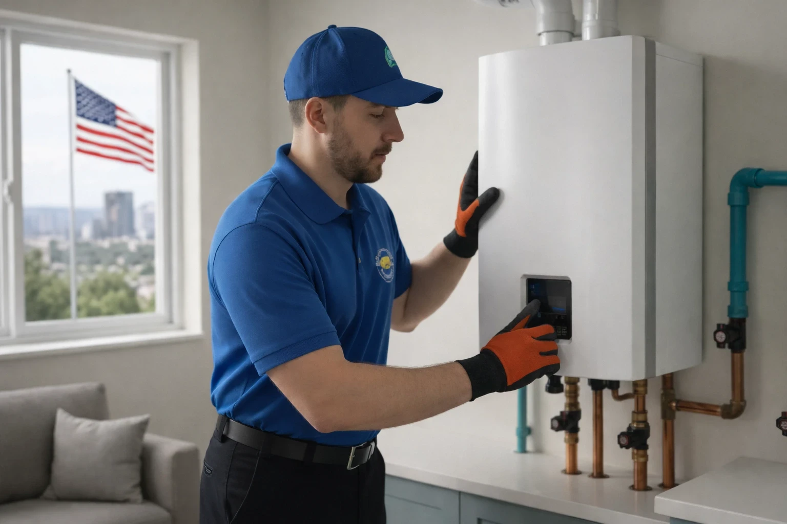 Licensed plumber in Fresno providing residential plumbing service.